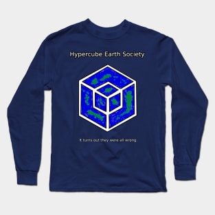 Hypercube Earth Society Long Sleeve T-Shirt